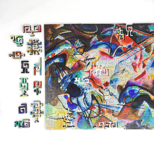 Wooden Jigsaw Puzzle for Adults - Geometric - 300 Pieces - Composition VI