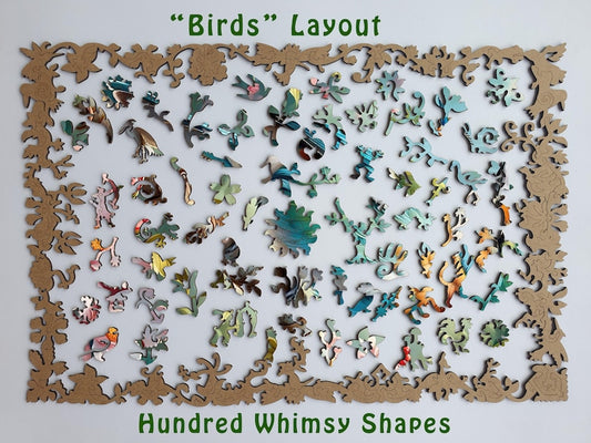 Wooden Jigsaw Puzzles For Adults - Hummingbirds (250-500 pieces) - Nature Puzzle for Kids - Gifts for Women, wedding - Board Game #56