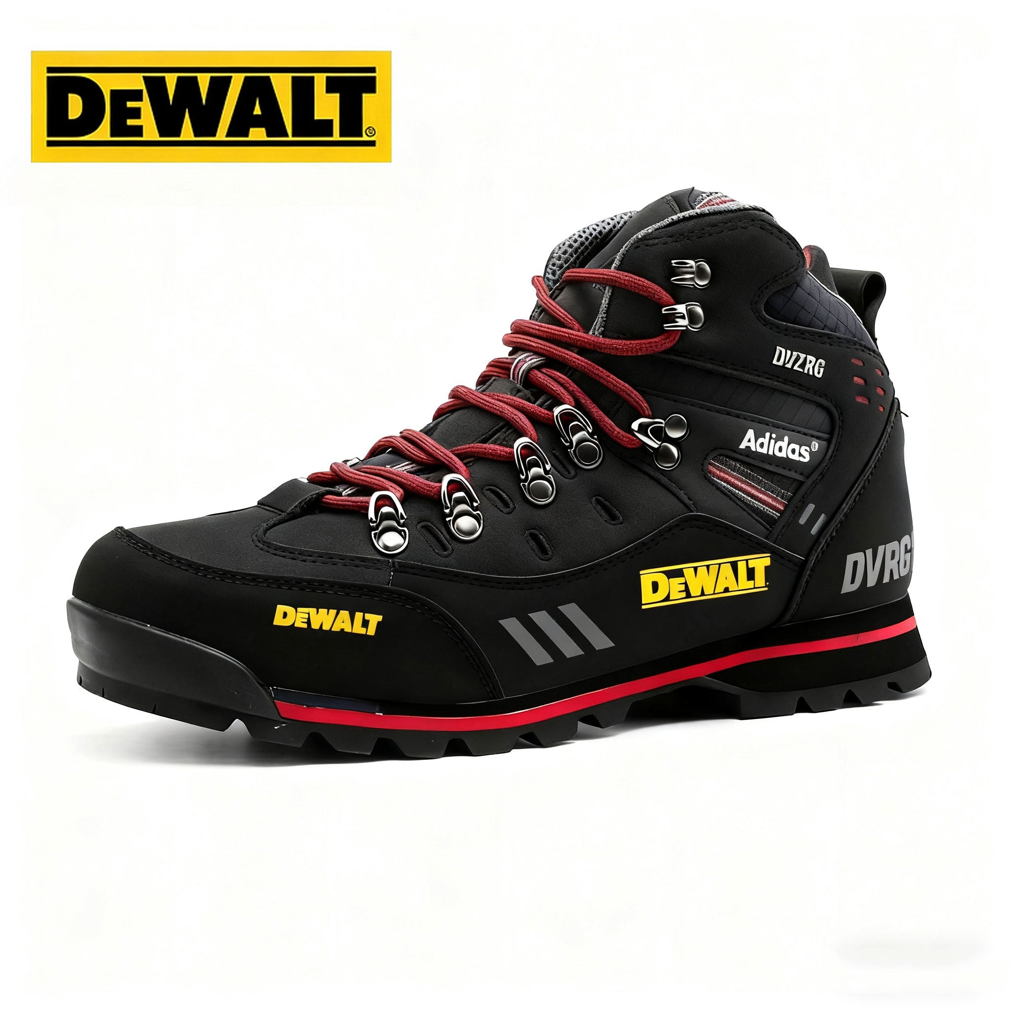 Pánske turistické topánky pre vysokých mužov od značiek Adidas® a DEWALT – odolné, celoročné, vyrobené z polyuretánu a gumy