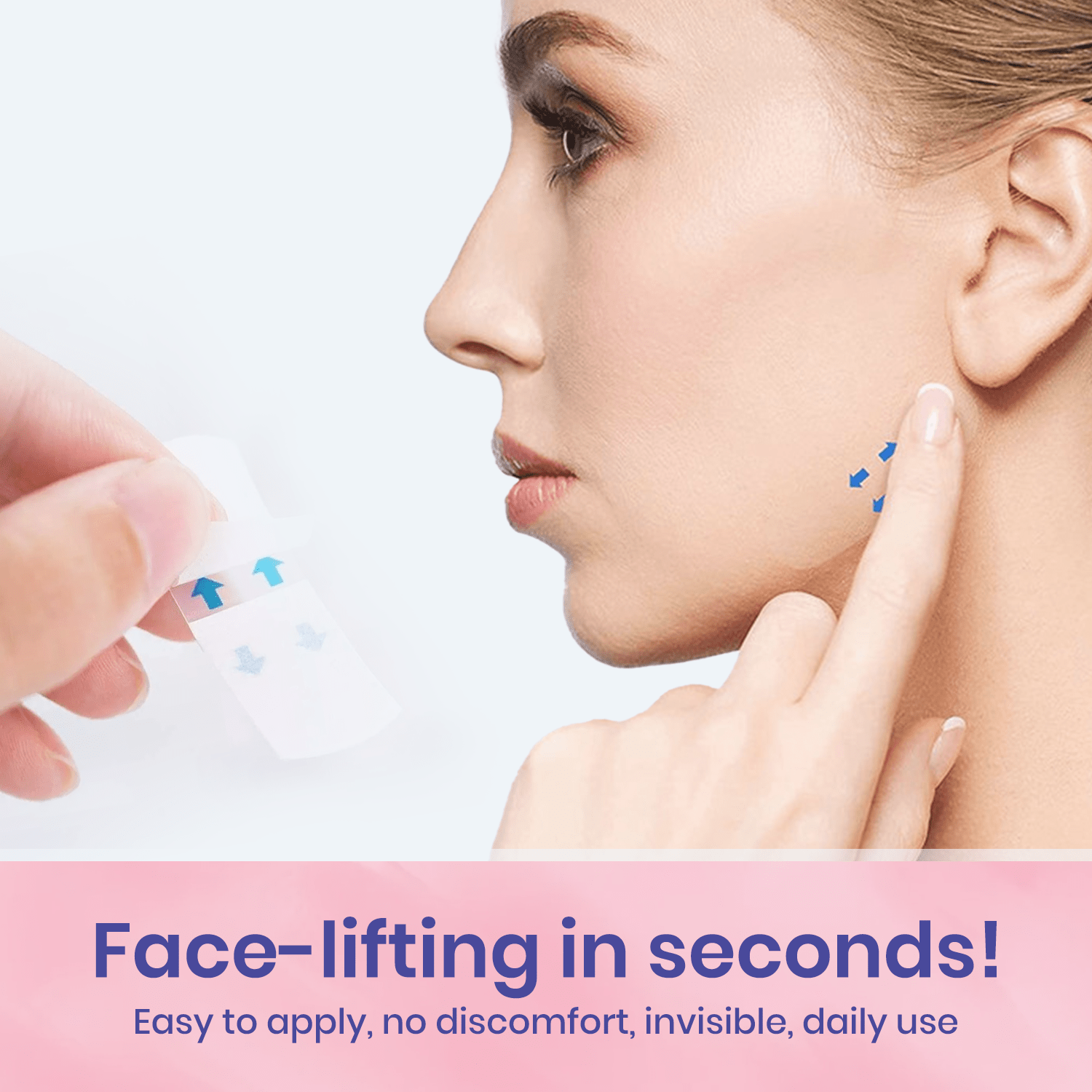 💖🎁Posledný deň so zľavou 50 % – neviditeľná lepiaca páska Aweiya™ V-Face Lifting