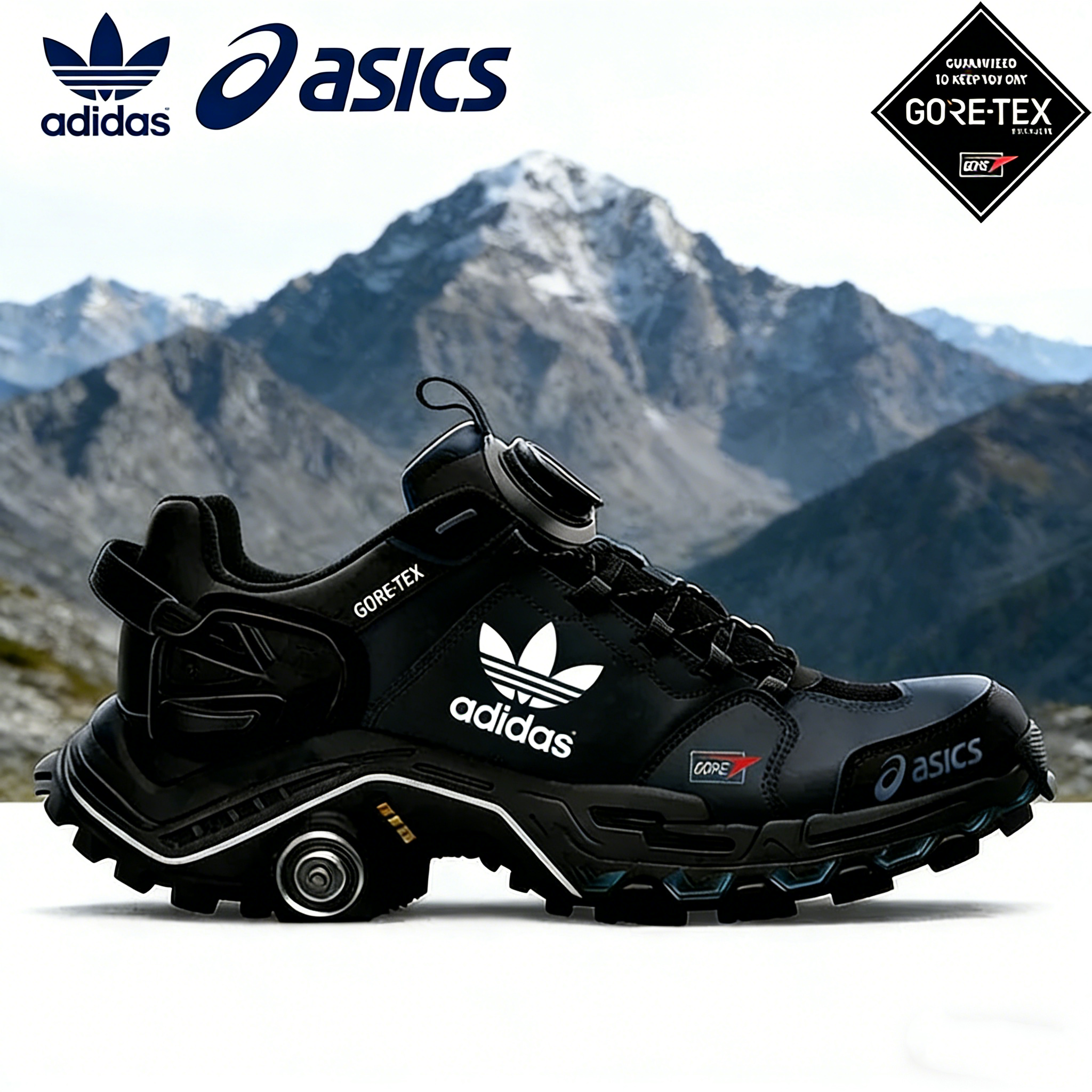 Turistické topánky adidas × asics GORE-TEX – rýchle uvoľňovanie a protišmyková podrážka