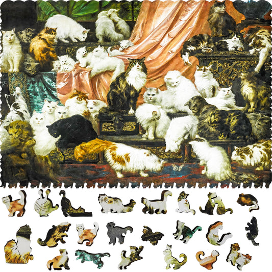 Wooden Jigsaw Puzzle with Uniquely Shaped Pieces for Adults - 350 Pieces - My Wife's Lovers