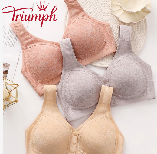 👙Triumph🔥KÚPTE 2, DOSTANETE 2 ZADARMO🔥Mimoriadne pohodlné dámske spodné prádlo so zapínaním na gombík vpredu