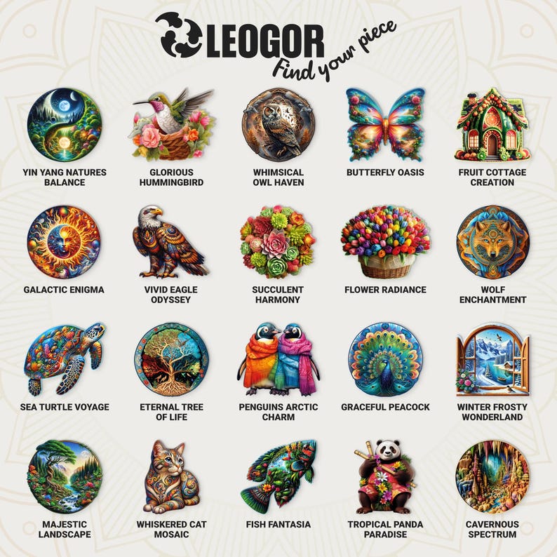 Extra-Thick 5mm Wooden Puzzle for Adults – 500 Pieces | Wood Puzzles Adult with Unique Hand-Shaped Pieces, Whimsical Owl Haven