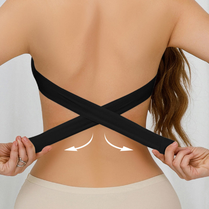👙Triumph👙Dámska podprsenka bez ramienok s protišmykovým krížovým zapínaním