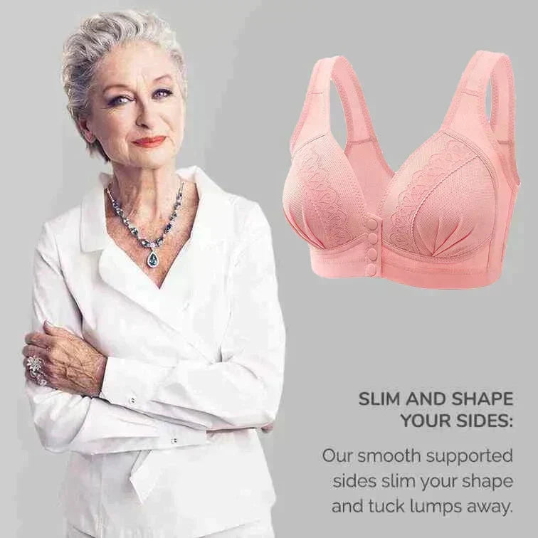 👙Triumph🔥Kúpte 2 a získajte 2 zadarmo🔥Priedušná bavlnená podprsenka so zapínaním na gombíky vpredu