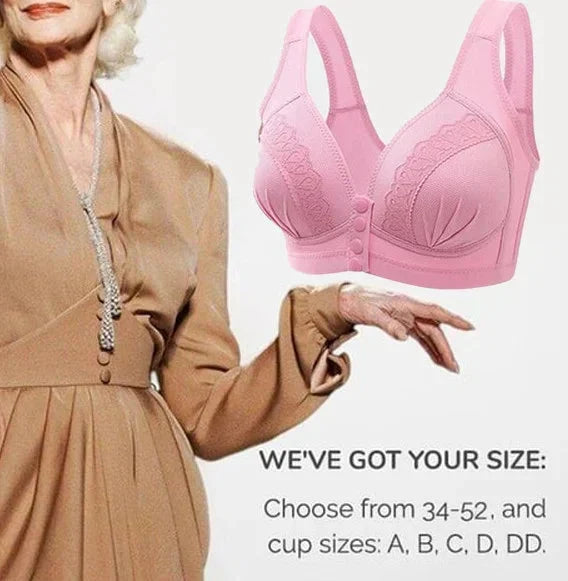 👙Triumph🔥Kúpte 2 a získajte 2 zadarmo🔥Priedušná bavlnená podprsenka so zapínaním na gombíky vpredu