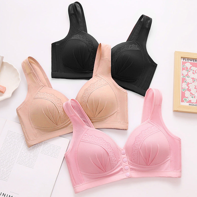 👙Triumph🔥Kúpte 2 a získajte 2 zadarmo🔥Priedušná bavlnená podprsenka so zapínaním na gombíky vpredu