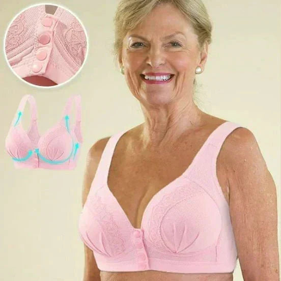 👙Triumph🔥Kúpte 2 a získajte 2 zadarmo🔥Priedušná bavlnená podprsenka so zapínaním na gombíky vpredu