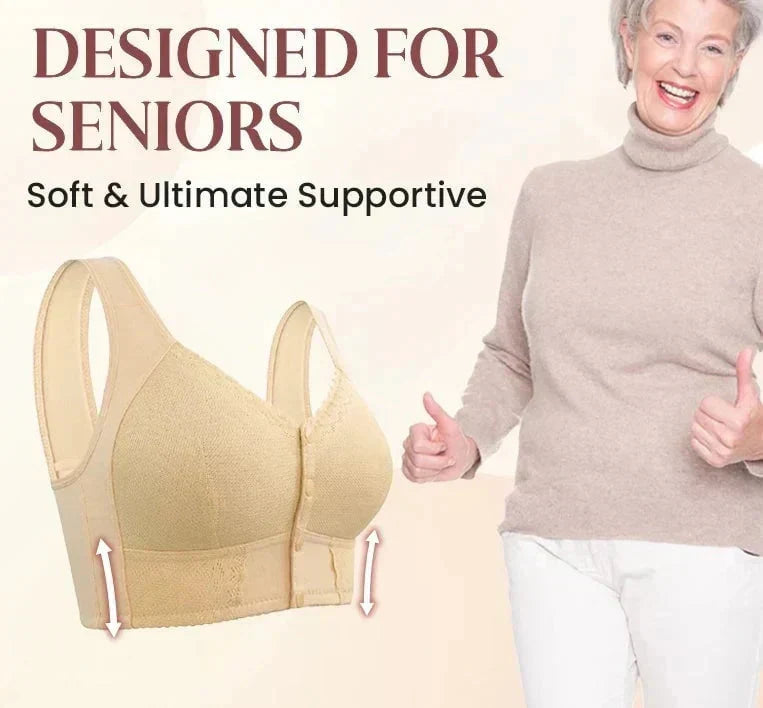 👙Triumph🔥Kúpte 2 a získajte 2 zadarmo🔥Priedušná bavlnená podprsenka so zapínaním na gombíky vpredu